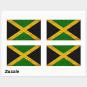 Jamaica Flag Rechthoekige Sticker (Vel)