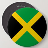 Jamaica Flag Ronde Button 6,0 Cm (Voorkant /achterkant)