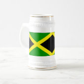 Jamaica Flag stein Bierpul (Voorkant links)