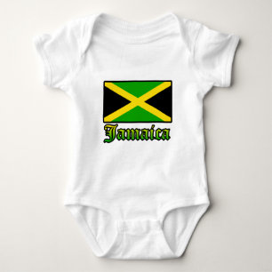 Jamaica Flag, zwart, groen en geel Romper