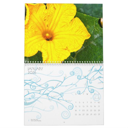 Jamaica Flower Calendar Kalender (Jan 2026)