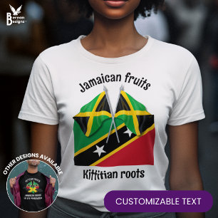 JAMAICA Fruit ST KITTS Roots Custom T-shirt