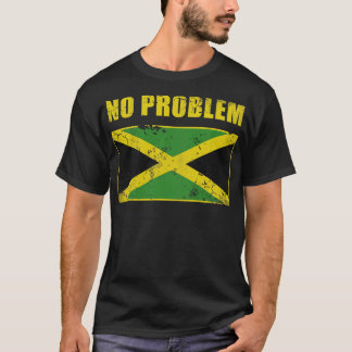  Jamaica Geen probleem Jamaicaanse vlag T-shirt
