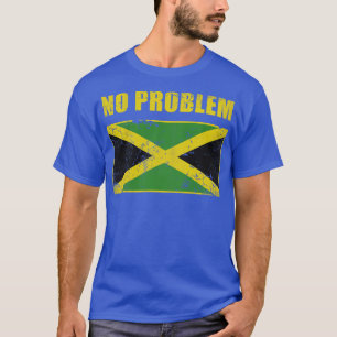 Jamaica Geen probleem Jamaicaanse vlag T-shirt