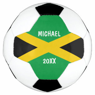 Jamaica Green Black & Gold Jamaican Flag Voetbal