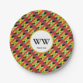 JAMAICA GRENADA VLAG Viering Verjaardag Erfgoed Papieren Bordje (Voorkant)