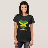 Jamaica Heart Flag T-shirt (Voorkant volledig)