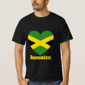 Jamaica Heart Flag T-Shirt (Voorkant)