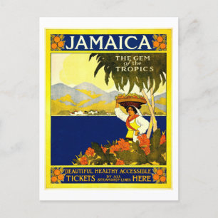 Jamaica, het gedicht van de tropen, stijl briefkaart