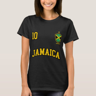 Jamaica Hoodie Nummer 10 Soccer Team Sports Jamaic T-shirt