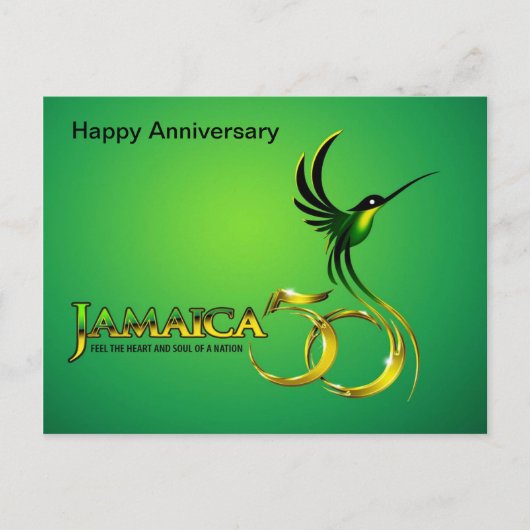 Jamaica Independence Briefkaart (Voorkant)