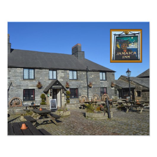 Jamaica Inn Bodmin Moor Cornwall England Foto Afdruk (Voorkant)