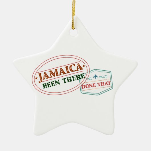Jamaica is er geweest dat keramisch ornament (Voorkant)