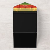 Jamaica Island Jamaicaanse Rasta Bestemming Bruilo All In One Uitnodiging (Buitenkant)