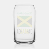 Jamaica Jamaicaanse Vlag Groene Personalisatie Blikvorm Glas (Achterkant)