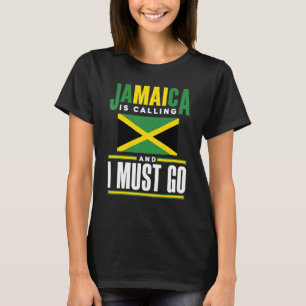 Jamaica Jamaicaanse vlag Jamaica belt en ik mis T-shirt