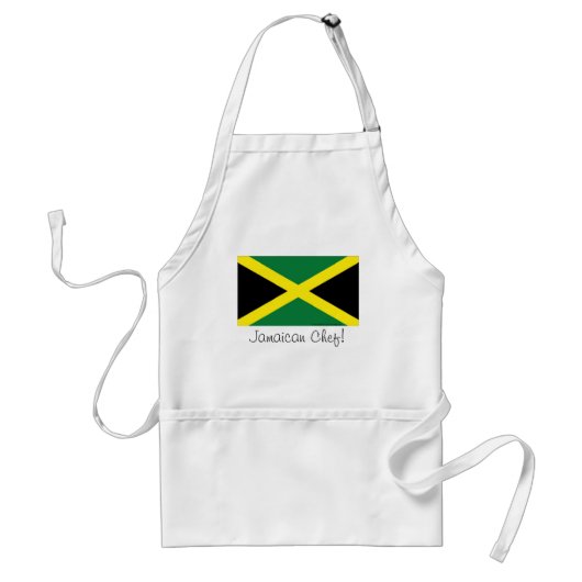 Jamaica jamaicaanse vlag souvenir chef apron standaard schort (Voorkant)