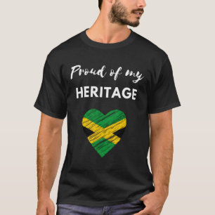 Jamaica Jamaicaanse vlag trots op mijn erfgoed T-shirt