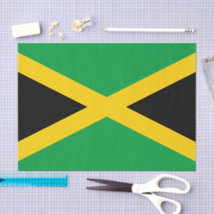 Jamaica, Jamaicaanse Vlag weefsel papier / mode de