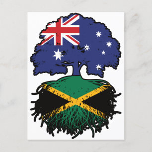Jamaica Jamaican Australian Australia Tree Roots Briefkaart