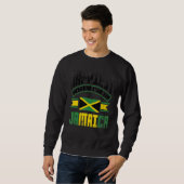 Jamaica Jamaican Jamaica Flag Happiest When Im in Trui (Voorkant volledig)