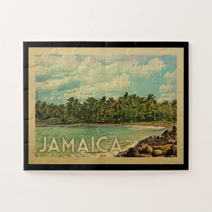 Jamaica Jigzaag Puzzle Vintage Travel Legpuzzel