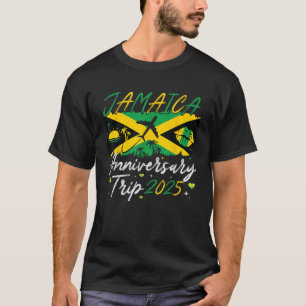 Jamaica Jubileum Trip 2025 Paar Zomer Vakantie T-shirt