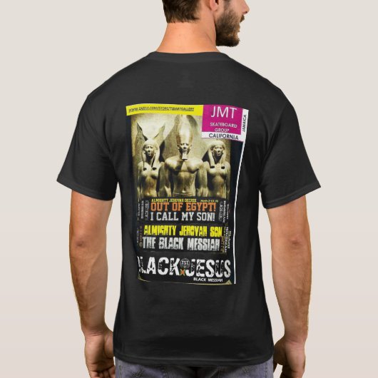 JAMAICA JUDAH JMT Basic Donker T-shirt (Achterkant)