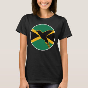 Jamaica kolibrie Jamaicaanse nationale dierenvlag T-shirt