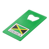 Jamaica Kredietkaart Flessenopener (Voorkant Gekanteld)