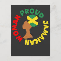 Jamaica Land Vlag Roots Trotse Jamaicaanse Vrouw