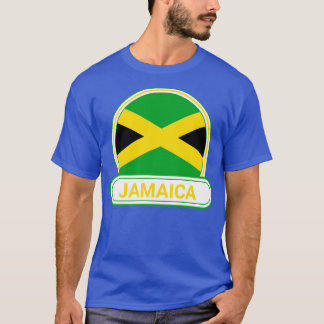 Jamaica Landenbadge Jamaica Vlag T-shirt