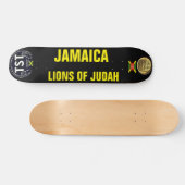 JAMAICA LIONS OF JUDAH JMT7 3/4" Skateboard Deck (Horizontaal)