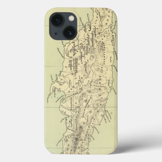 Jamaica Lithograded Map Case-Mate iPhone Case (Achterkant)