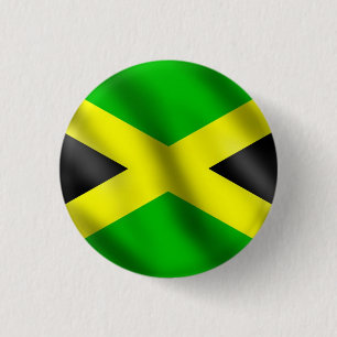 Jamaica Love Jah Rastafari Reggae Rasta Button