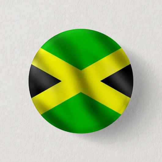 Jamaica Love Jah Rastafari Reggae Rasta Button (Voorkant)