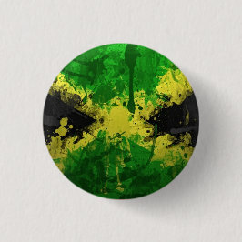 Jamaica Love Lion Rastafari Reggae Rasta Button