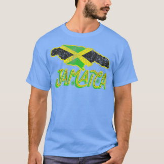 Jamaica ma Jamaican Map jamaican vlag Jamaica T-shirt