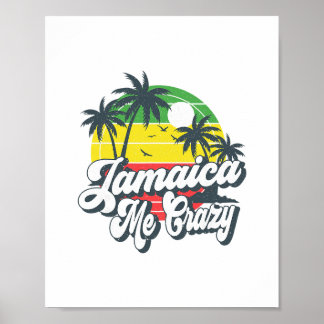 Jamaica maakt me gek Jamaican Cruise Reisgroep Mat Poster