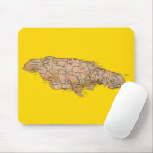 Jamaica Map Mousepad Muismat (Met muis)