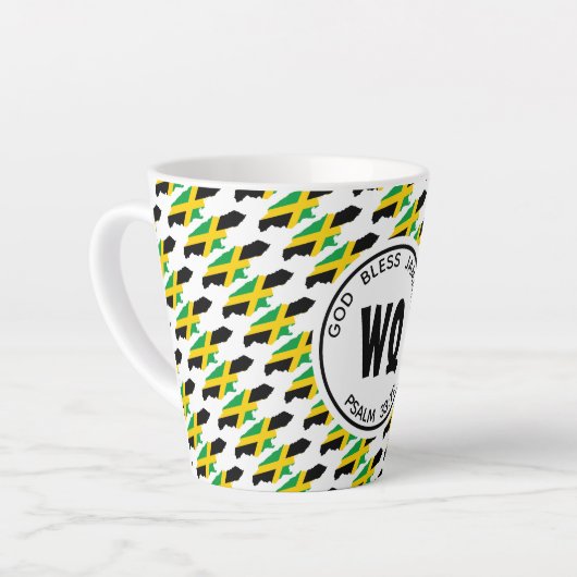 JAMAICA MAP Patriotic  Jamaican Latte Mok (Linkerhoek)