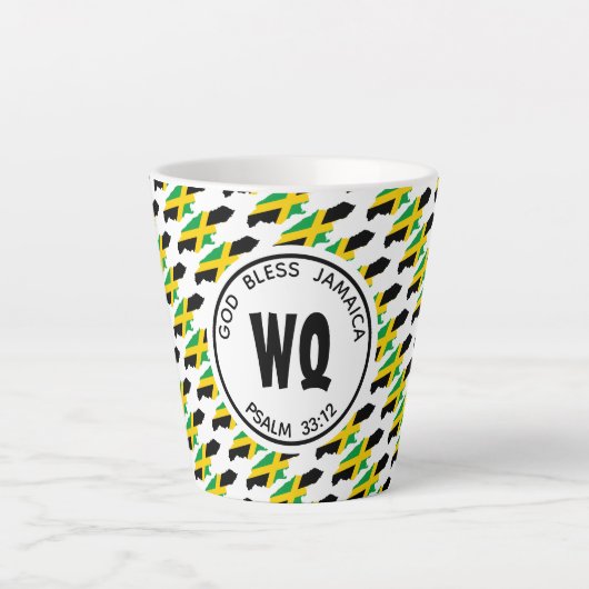 JAMAICA MAP Patriotic  Jamaican Latte Mok (Voorkant)