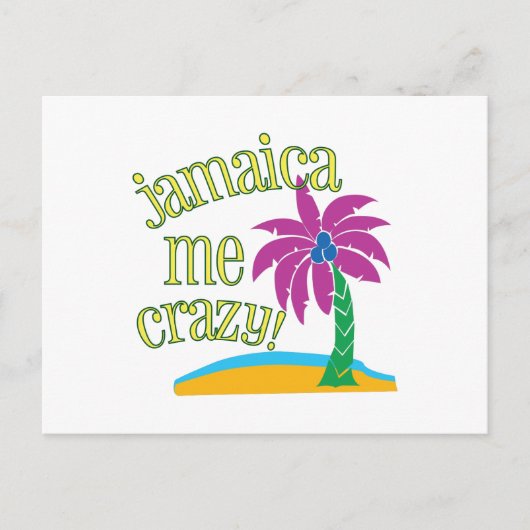 Jamaica Me Crazy Briefkaart (Voorkant)