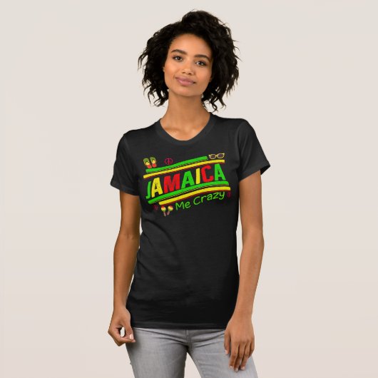 Jamaica me Crazy Cruise Vacation Group Matching T-shirt (Voorkant volledig)