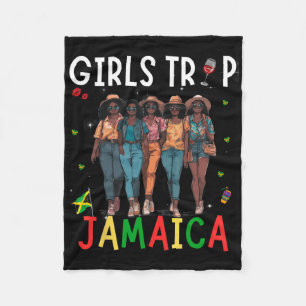 Jamaica Meisjesreis Vakantiefeest Grappig Jamaica  Fleece Deken