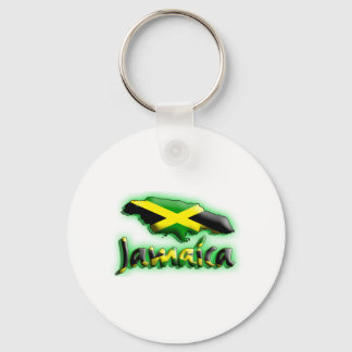 Jamaica met vlaggentitel sleutelhanger