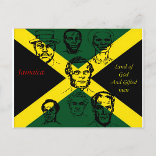 jamaica nationale held briefkaart