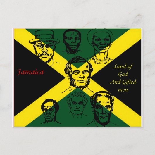 jamaica nationale held briefkaart (Voorkant)