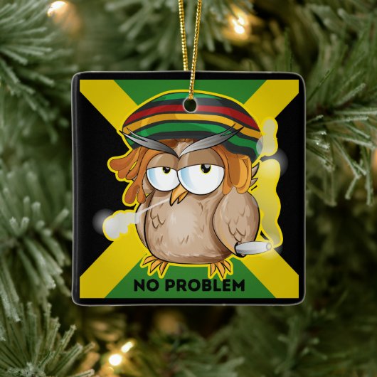 Jamaica No Problem Keramisch Ornament (Boom)