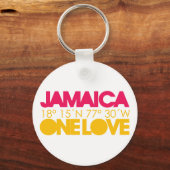 Jamaica One Love Sleutelhanger (Voorkant)
